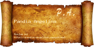 Pandia Angelina névjegykártya